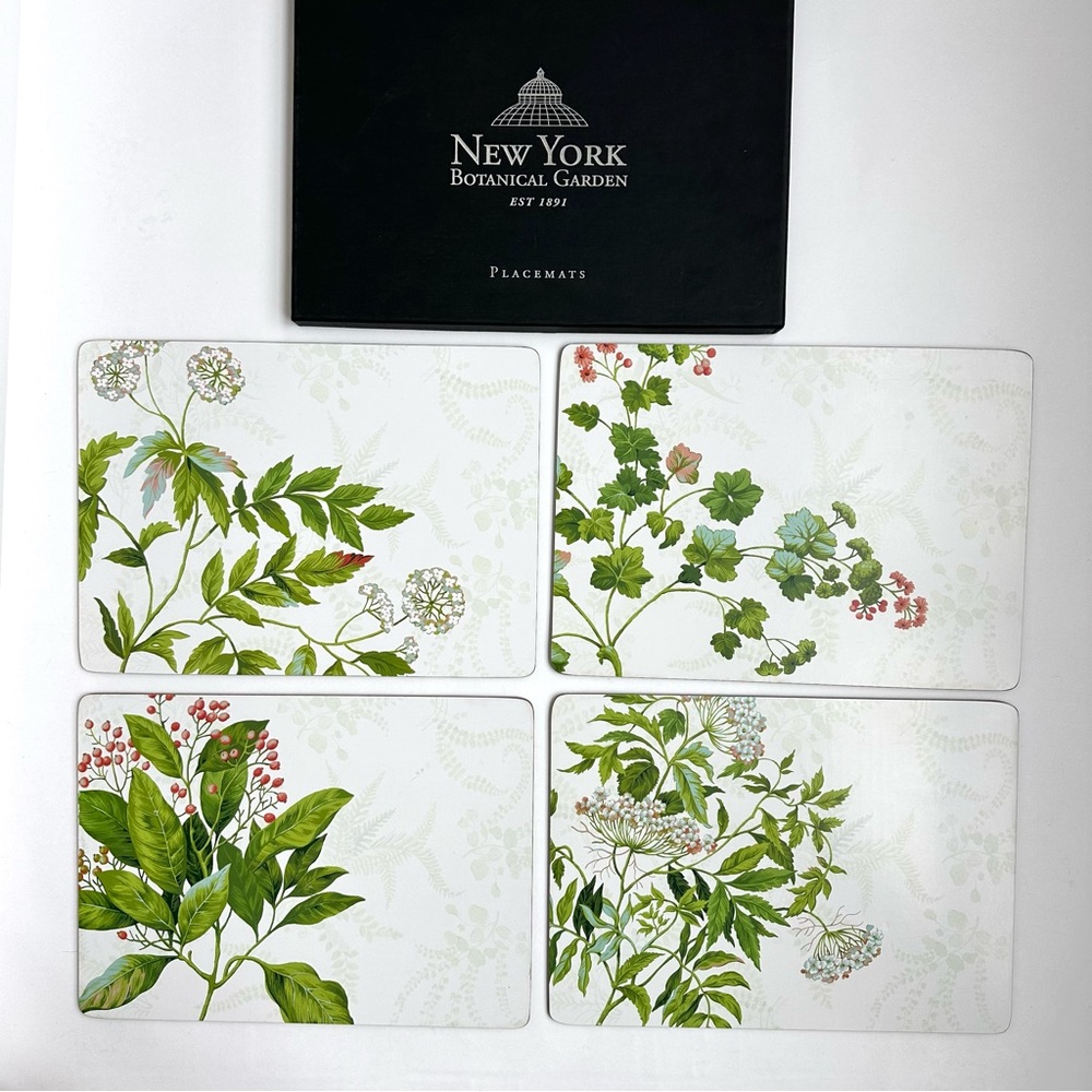 Cala Home New York Botanical Garden Hardboard Cork Backed Floral Placema…